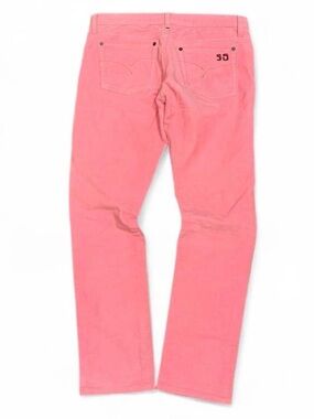 Y2K Joe's Pink Corduroy Mid Rise Slim Bootcut Jeans Made in USA